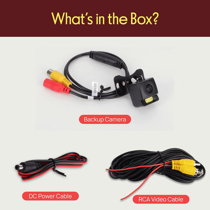 Caméra de recul - Vision nocturne, objectif 170° grand angle, étanche 