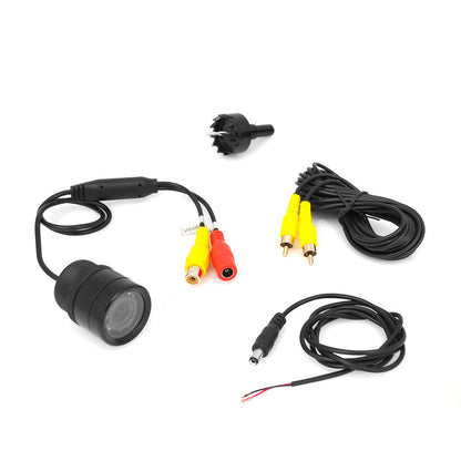 Flush Mount Rearview Camera, Night Vision, Waterproof, 1.25" Size