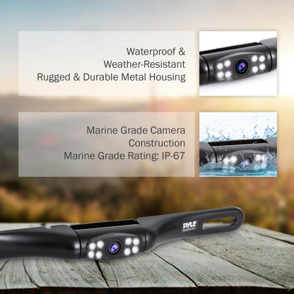 product image number 4 for Pyle License Plate Car Rearview Backup Camera