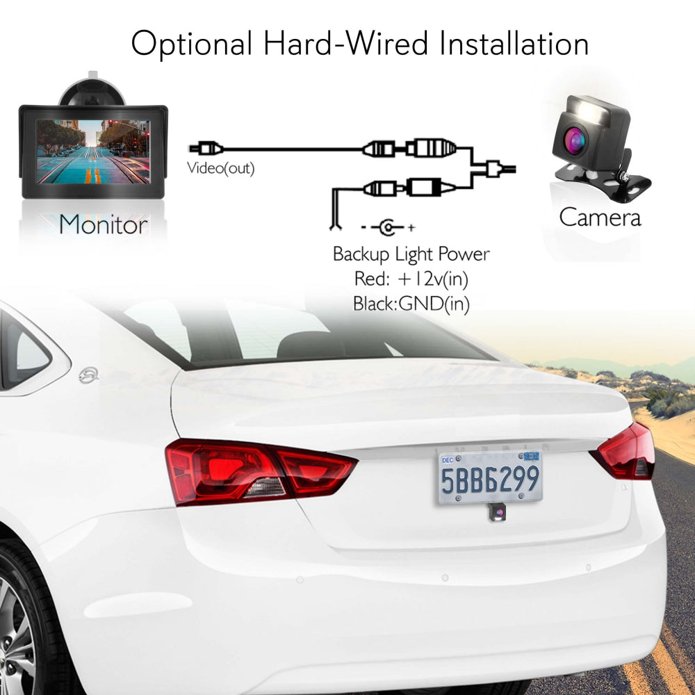 product image number 1 for Pyle Wireless Car Camera & Monitor Display