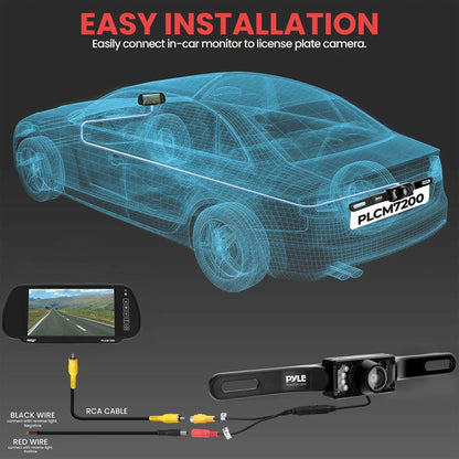 product image number 3 for Pyle Car Camera & Rearview Mirror Display Kit
