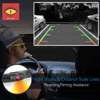 Rear View Backup Camera System, Night Vision, 7" LCD, Waterproof