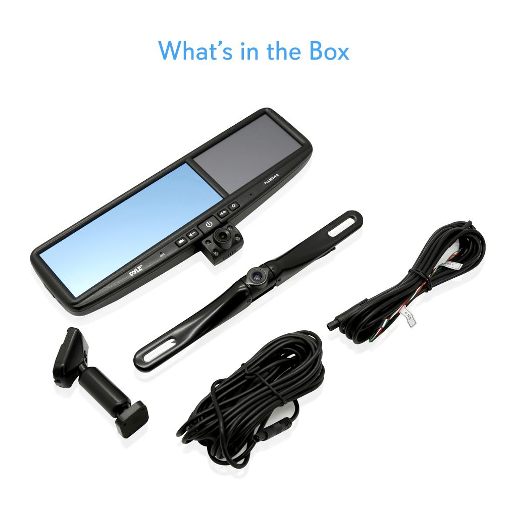 product image number 10 for Pyle Car Camera & Rearview Mirror Display Kit