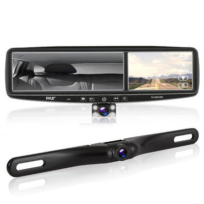 product image number 1 for Pyle Car Camera & Rearview Mirror Display Kit