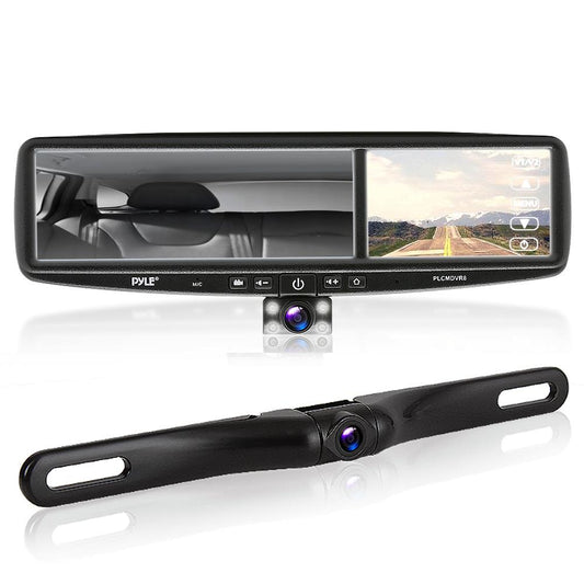 product image number 1 for Pyle Car Camera & Rearview Mirror Display Kit