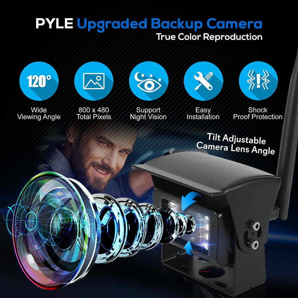 product image number 5 for Pyle Backup Cameras & Monitor (For Bus/Truck)
