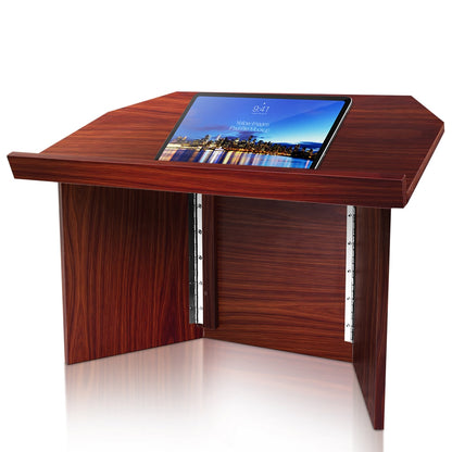 Foldable Desktop Lectern Podium - Portable MDF Quick Setup Stand