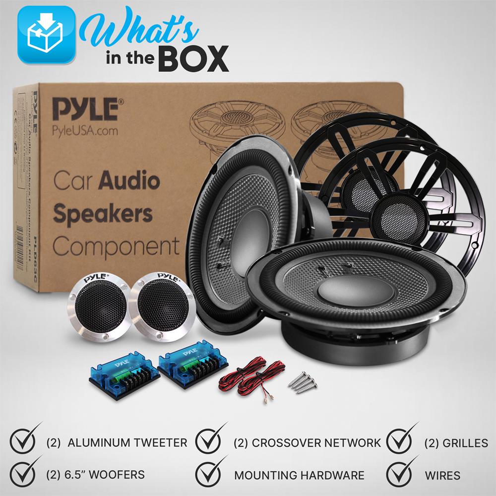 product image number 2 for Pyle Car Audio Speakers Component Kit