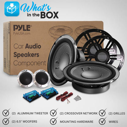 product image number 2 for Pyle Car Audio Speakers Component Kit