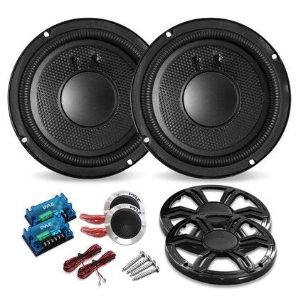 product image number 1 for Pyle Car Audio Speakers Component Kit