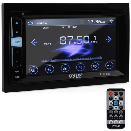 Double Din DVD Car Stereo Touchscreen Bluetooth 6.2" Display