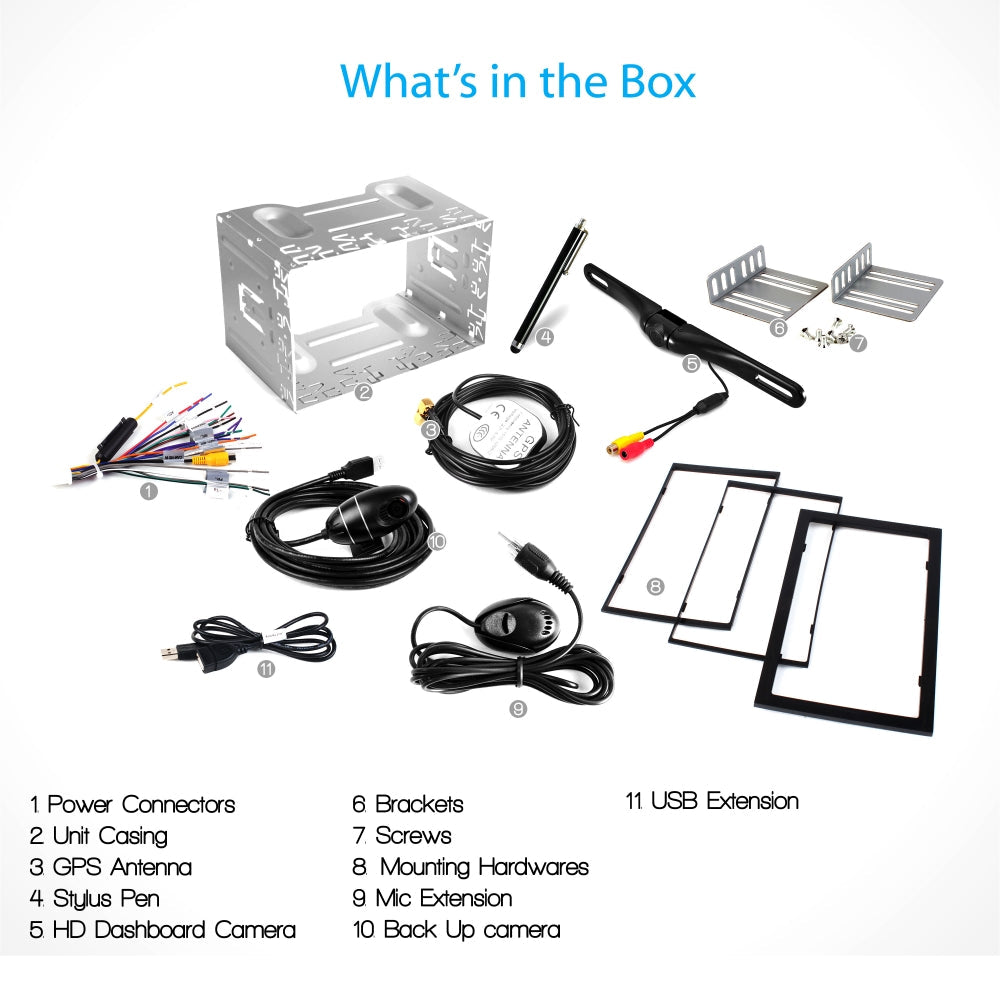 product image number 4 for Pyle Android Car Receiver & Dvr Dash Cam Kit