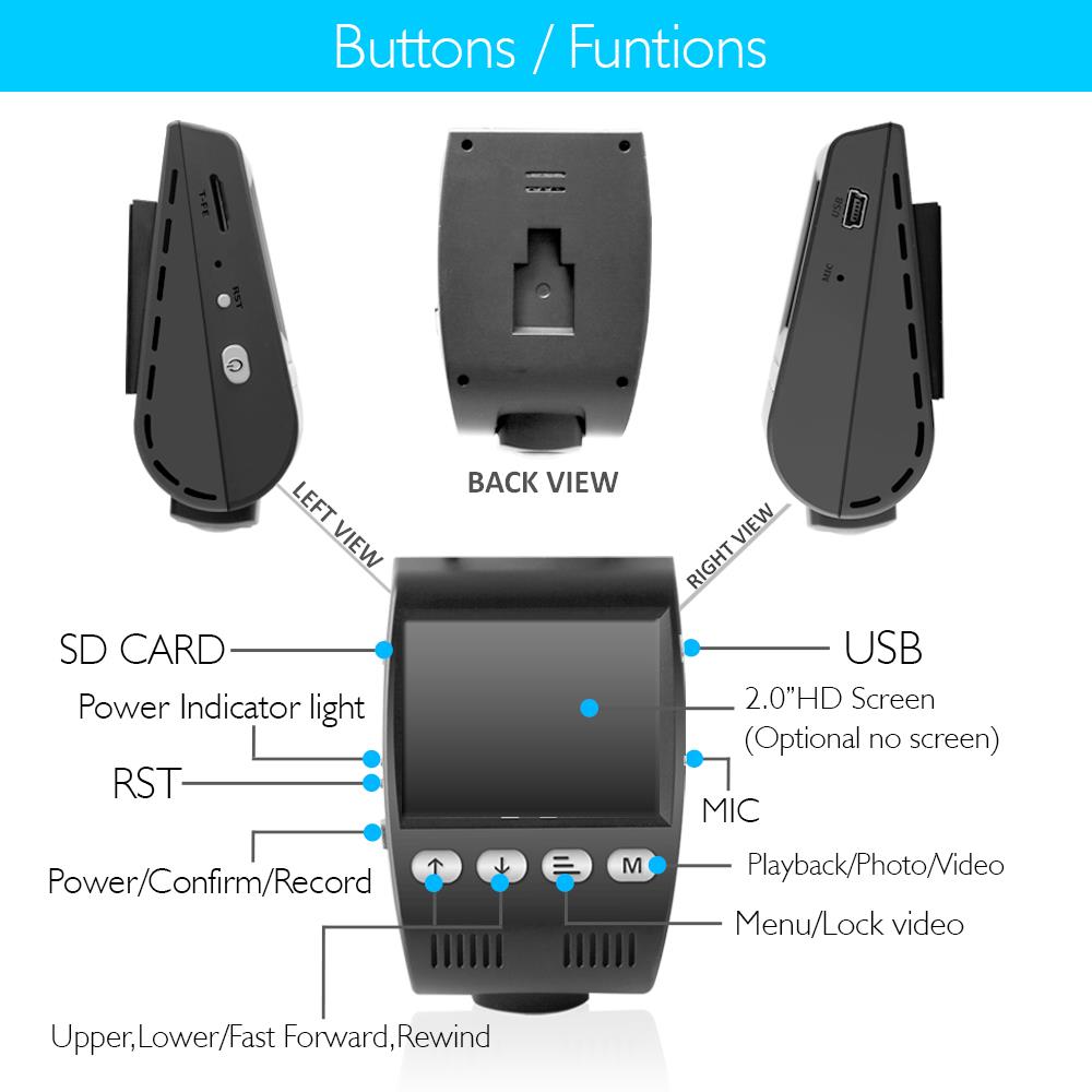 product image number 2 for Pyle Vehicle Dual Camera Dvr Video Dash Cam