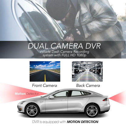 product image number 5 for Pyle Dual Camera Car Dash Cam & Backup Camera