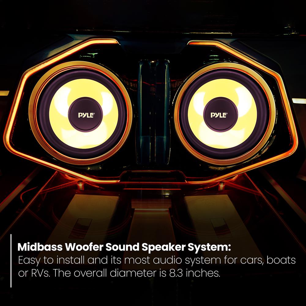 product image number 6 for Pyle Component Car Midbass Woofer