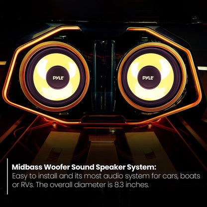 product image number 6 for Pyle Component Car Midbass Woofer