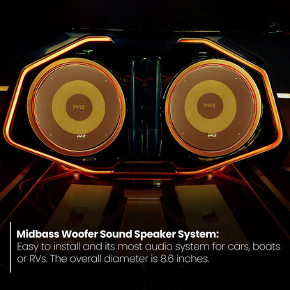 product image number 6 for Pyle Component Car Midbass Woofer