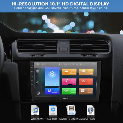 Autoradio simple DIN écran tactile HD 10" Bluetooth GPS DVR double USB 