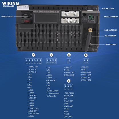 Récepteur de voiture sans fil, Double Din 