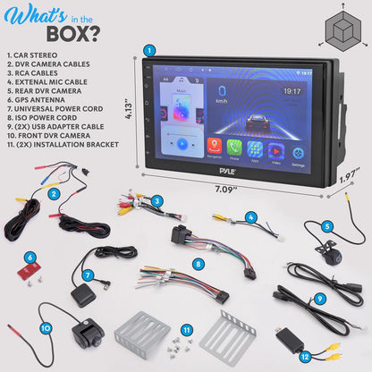 Récepteur de voiture sans fil, Double Din 