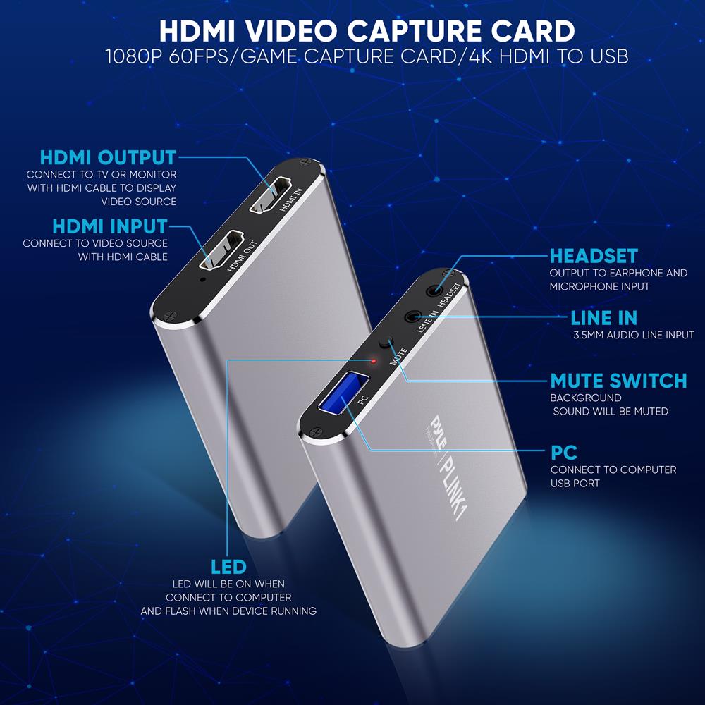 product image number 2 for Pyle Gamelink Usb Hdmi Video Capture Device