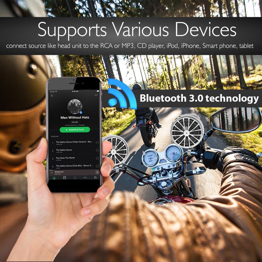 product image number 5 for Pyle Bluetooth Motorcycle Speakers System Kit