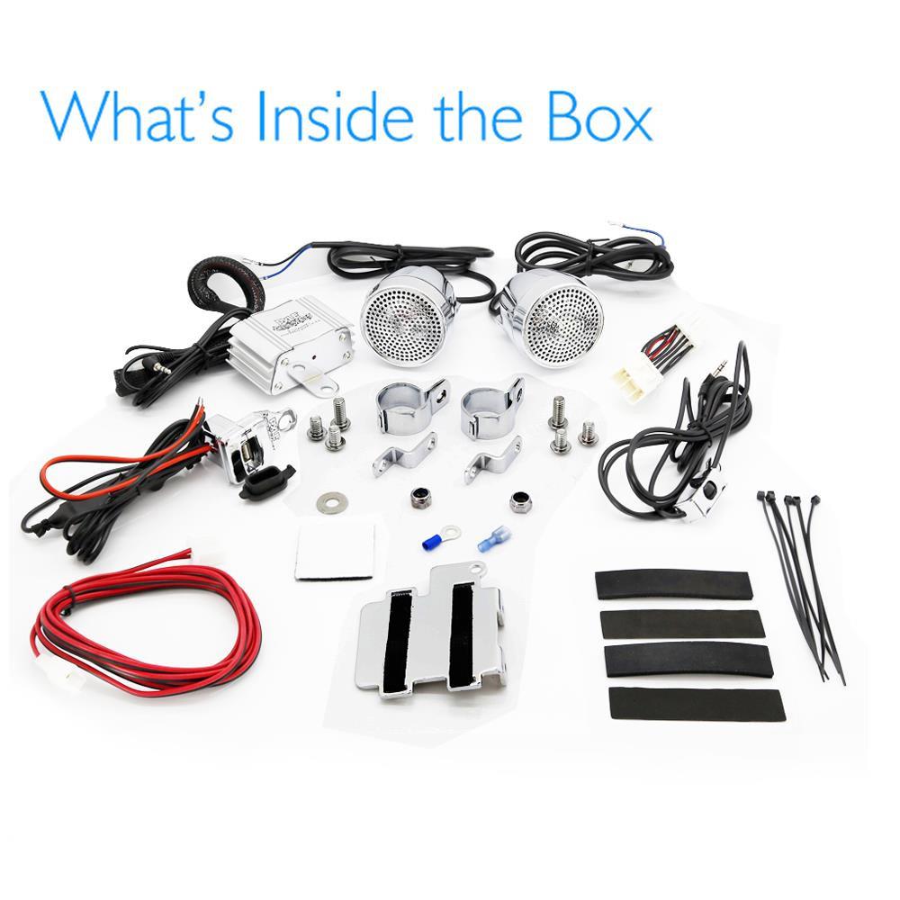 product image number 7 for Pyle Bluetooth Motorcycle Speakers System Kit
