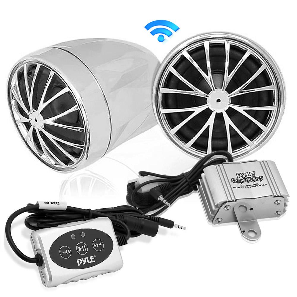 product image number 1 for Pyle Bluetooth Motorcycle Speakers System Kit