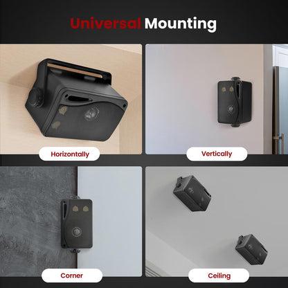 Haut-parleurs muraux intérieurs/extérieurs de 3,5'' 