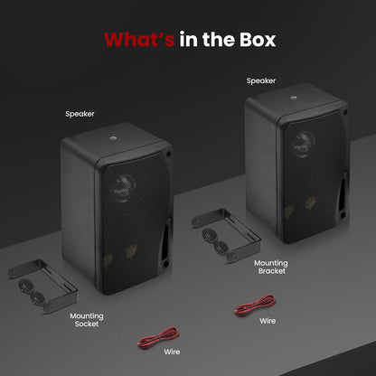 Haut-parleurs muraux intérieurs/extérieurs de 3,5'' 