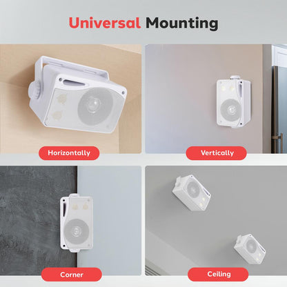 3.5'' Indoor/Outdoor Wall Mount Speakers