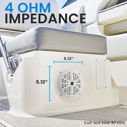 4'' Waterproof Stereo Speaker System