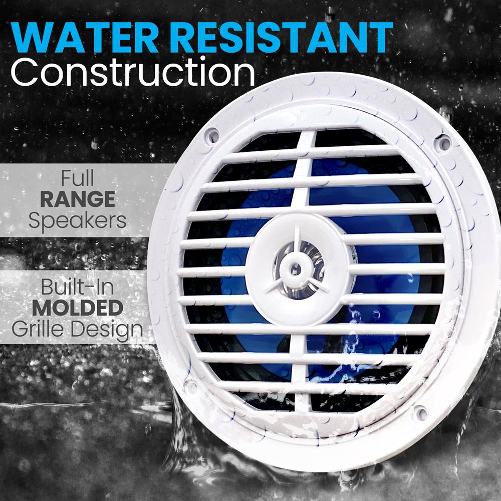 product image number 5 for Pyle 5.25'' Waterproof Stereo Speaker System