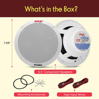 6.5 inch Marine Component Speakers