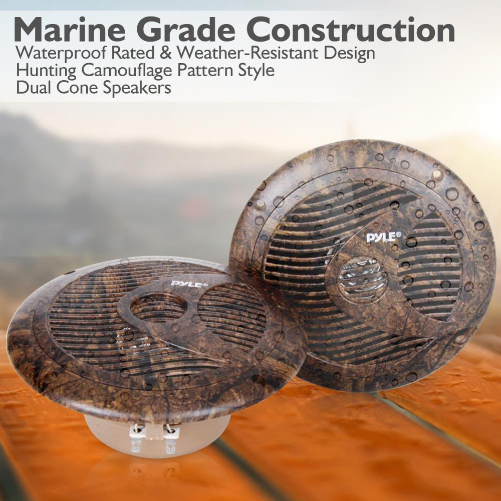 product image number 4 for Pyle 6.5 Inch Component Marine Led Speakers