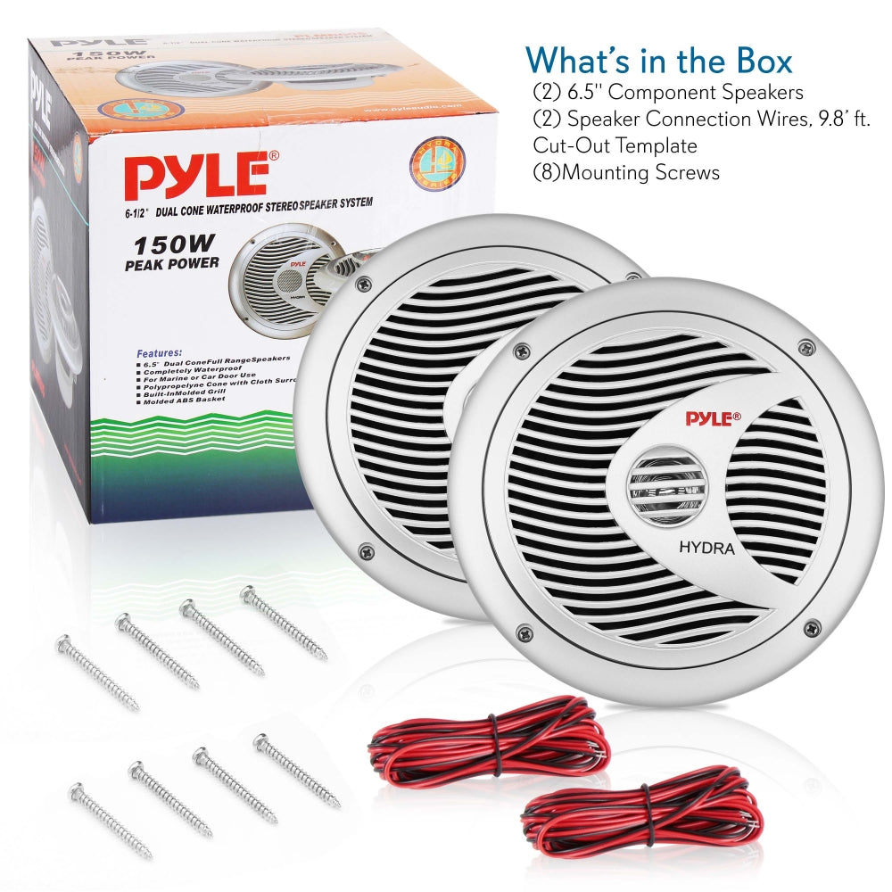 product image number 7 for Pyle 6.5 Inch Marine Component Speakers
