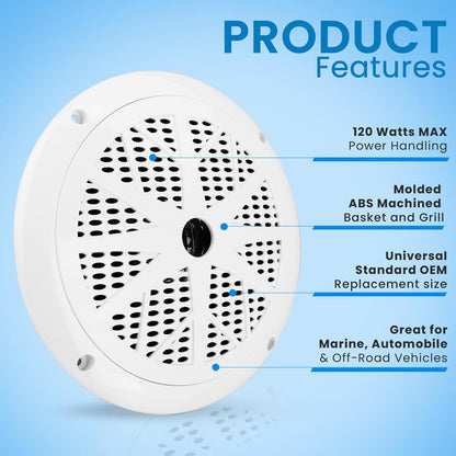6.5 inch Marine Component Speakers