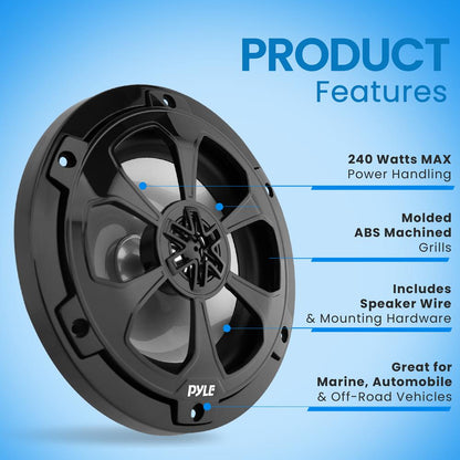 Haut-parleur marin bidirectionnel/coaxial 