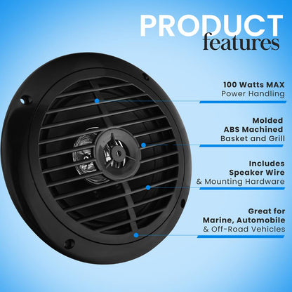 6.5 inch Marine Component Speakers