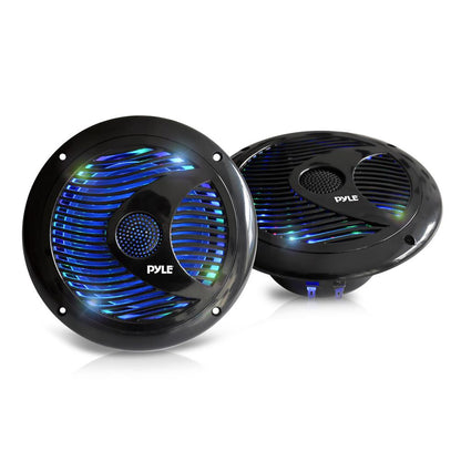 product image number 1 for Pyle 6.5 Inch Component Marine Led Speakers