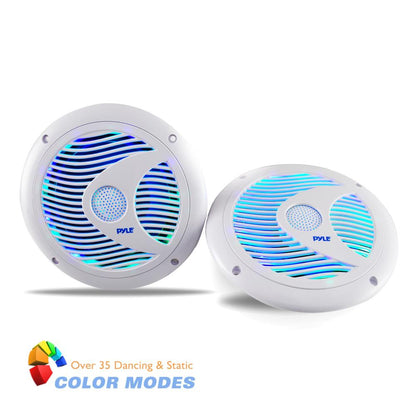 product image number 2 for Pyle 6.5 Inch Component Marine Led Speakers