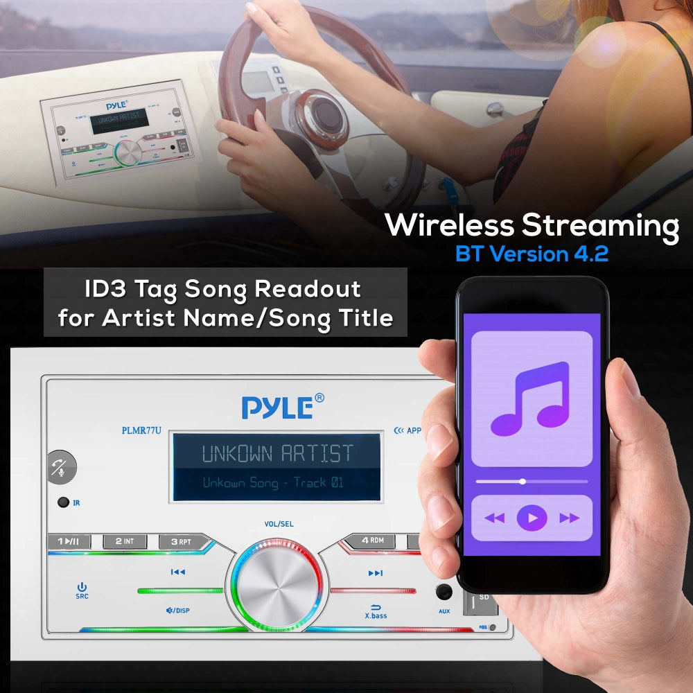 product image number 3 for Pyle Marine Bluetooth Cd/Mp3 Radio Receiver