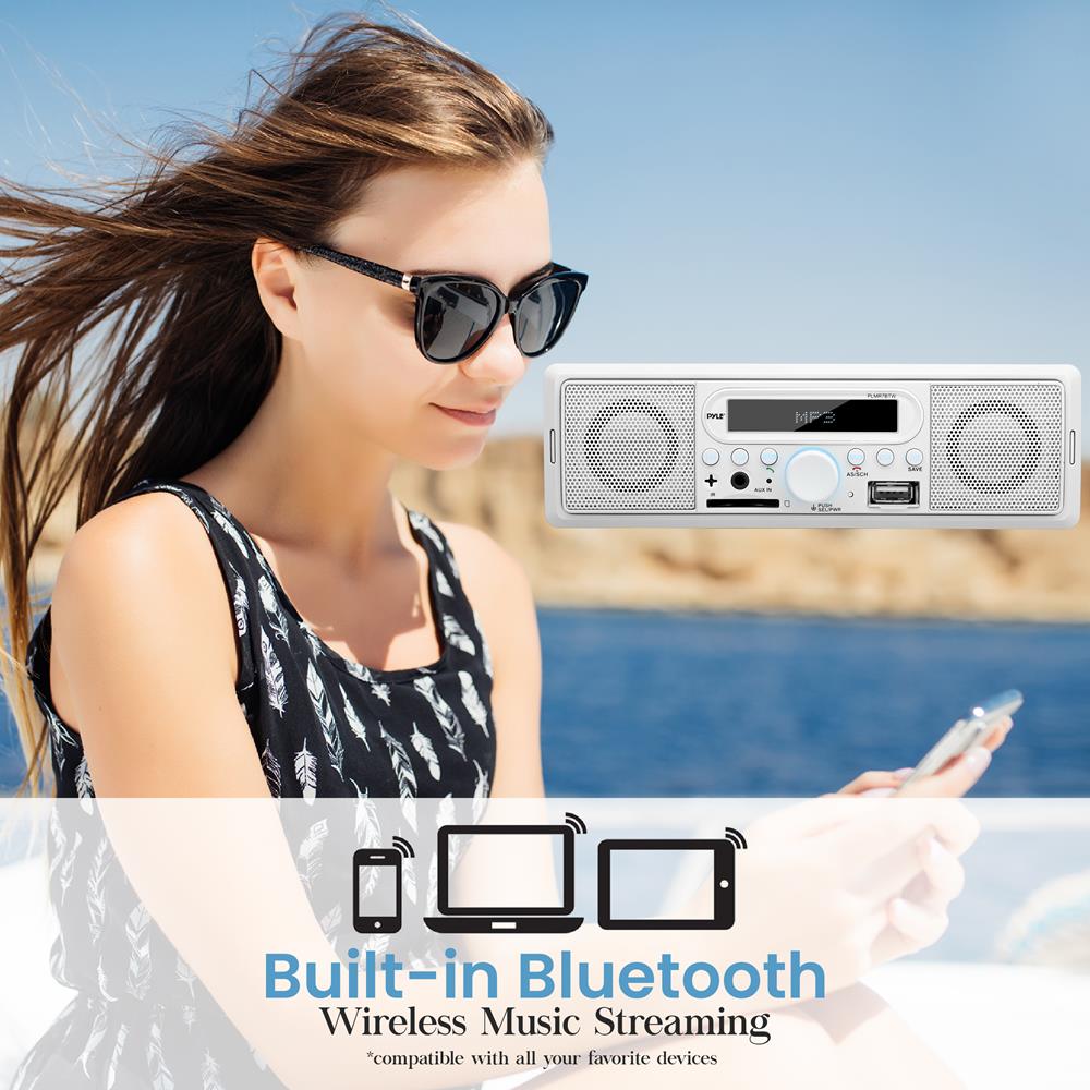 product image number 5 for Pyle Marine Bluetooth Mp3 Radio Receiver