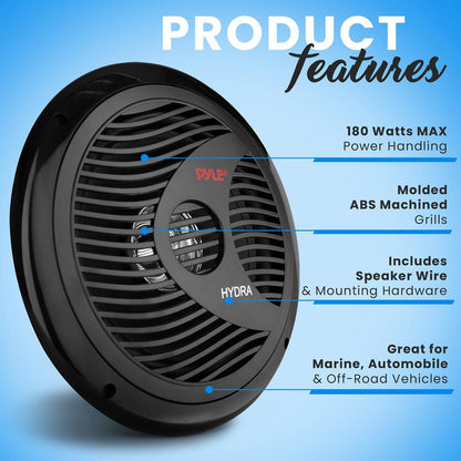product image number 7 for Pyle 8'' Marine Component Speakers