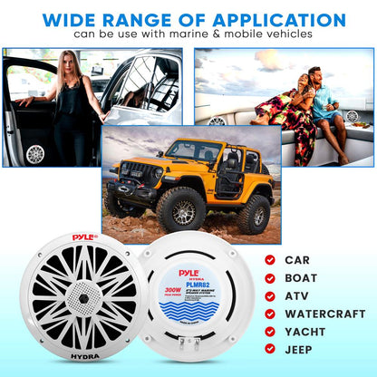 8.5 inch Component Marine Speakers