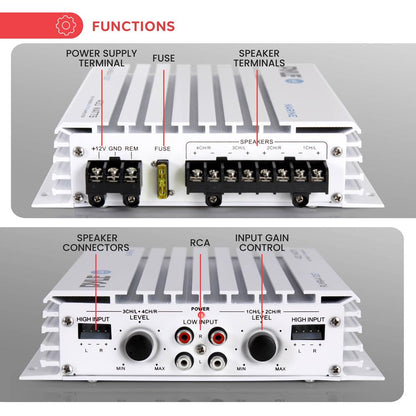 4-Ch. Elite Series Marine Amplifier