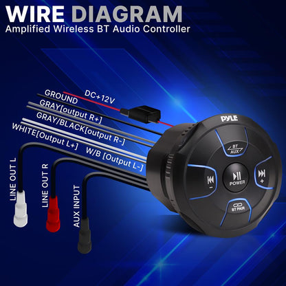 Contrôleur audio sans fil BT amplifié 