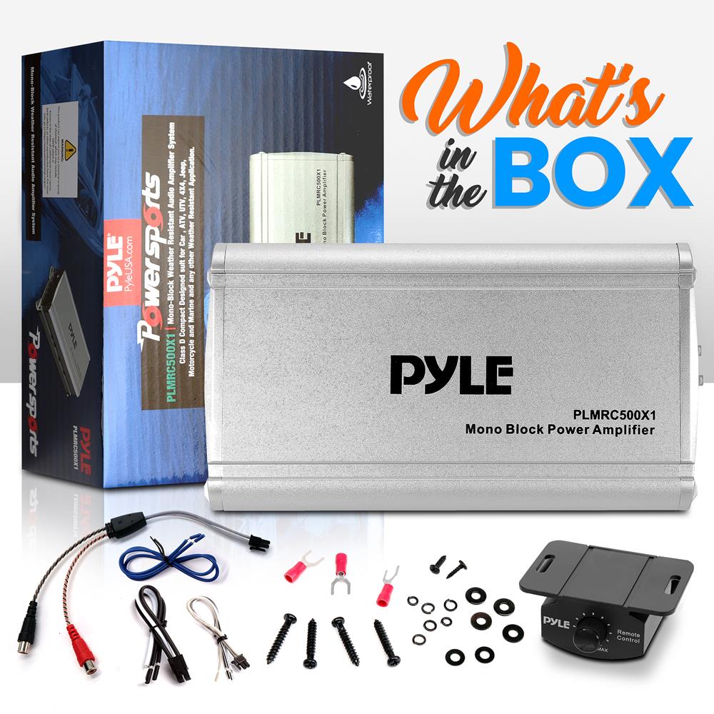 product image number 2 for Pyle Mono-Block Weather Resistant Audio Ampli