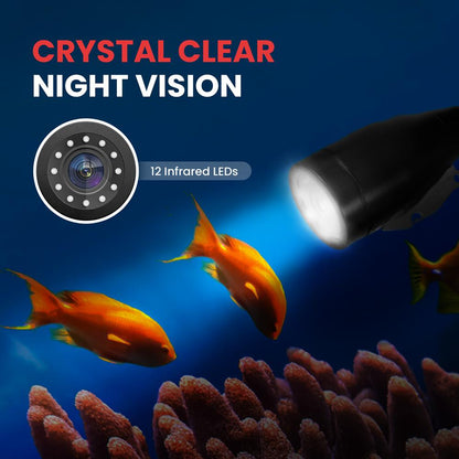Underwater Fishing Camera, HD Lens, 7" LCD, Infrared Night Vision, Waterproof