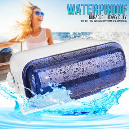Marine Stereo Cover Water Resistant Neoprene Gasket White